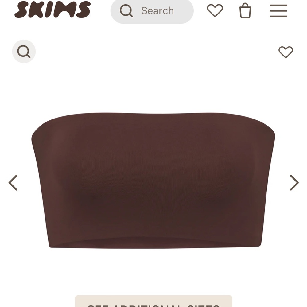 SKIMS XL BANDEAU TOP BRAND NEW